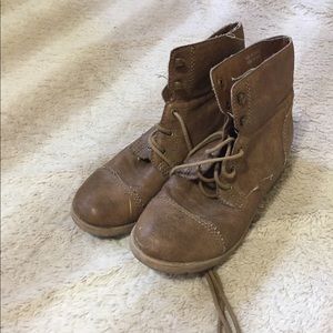 Forever 21 Distressed Combat Boots